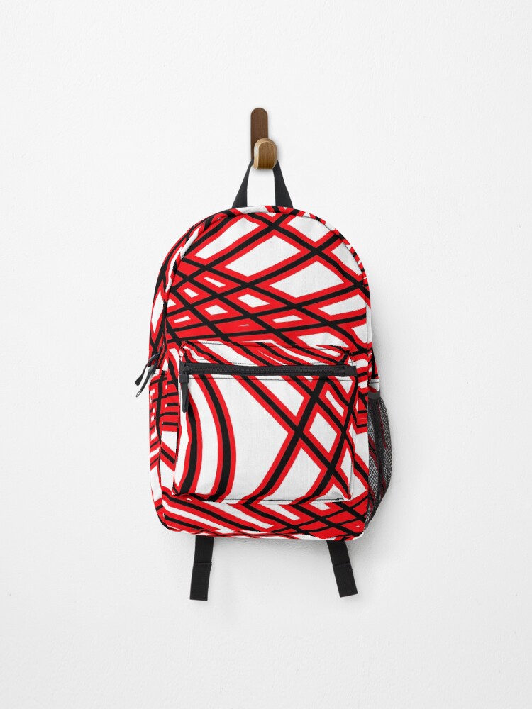 Thumbnail 1 of 3, Backpack, Abstract pattern - red. designed and sold by kerens.