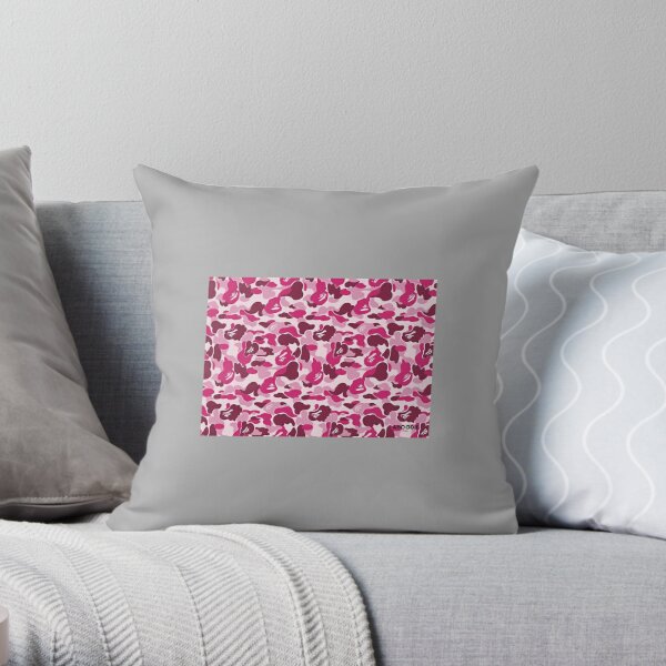 Lhgs5sv Pink Bape Camo Both Sides Throw Pillow Covers Cotton Home