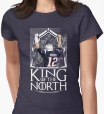 Tom Brady King Of The North New England Patriots Football Shirt Women's Fitted T-Shirt