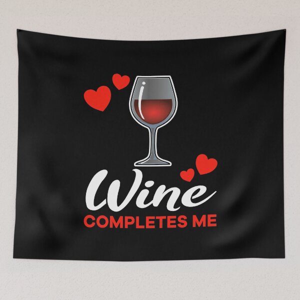 Artikelvorschau, Red Wine completes me alcohol entworfen und verkauft von jonmlam.