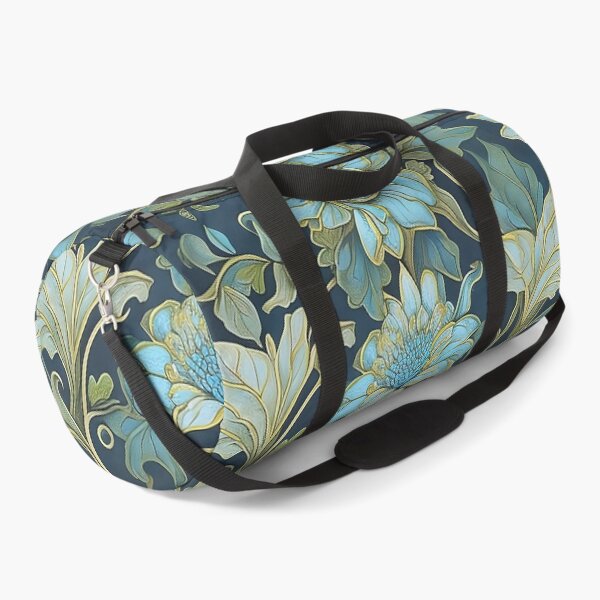 Item preview, Modern William Morris Teal Flowers designed and sold by Tamas Das.