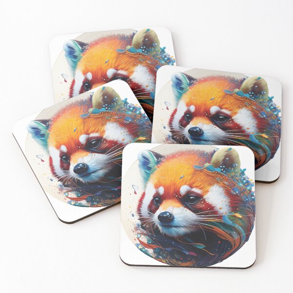 Item preview, A Realistic Red Panda Face - Spirit Animals in Vibrant Color designed and sold by GVRDesign.