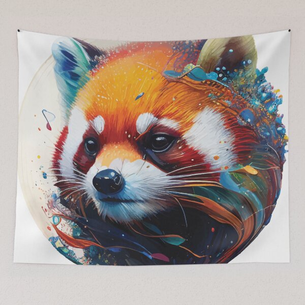 Item preview, A Realistic Red Panda Face - Spirit Animals in Vibrant Color designed and sold by GVRDesign.