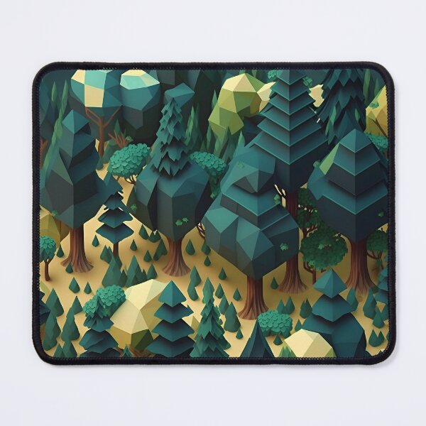 Item preview, Geometric shapes forest pattern designed and sold by NavyPanda.