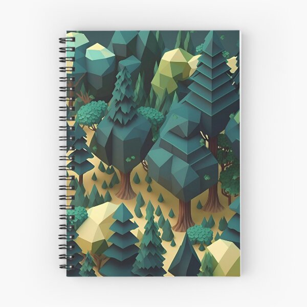 Item preview, Geometric shapes forest pattern designed and sold by NavyPanda.