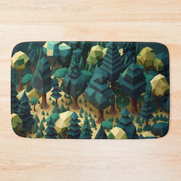 Item preview, Geometric shapes forest pattern designed and sold by NavyPanda.