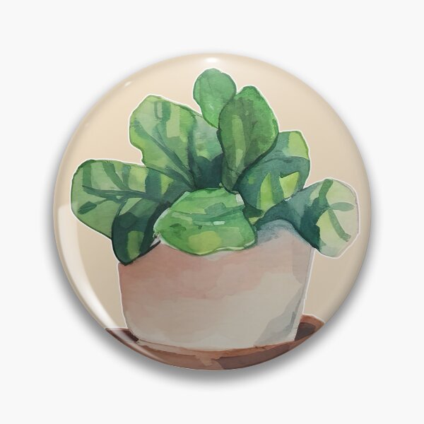 Aperçu de l'œuvre Ensemble de plantes en pot aquarelle mignon 4 créée et vendue par TheThreePixels.