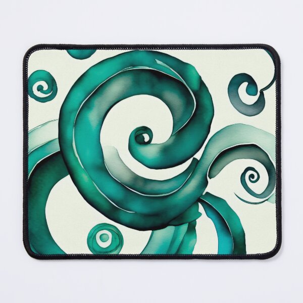 Item preview, Ocean Watercolor Spiral 002 designed and sold by ElectraW.