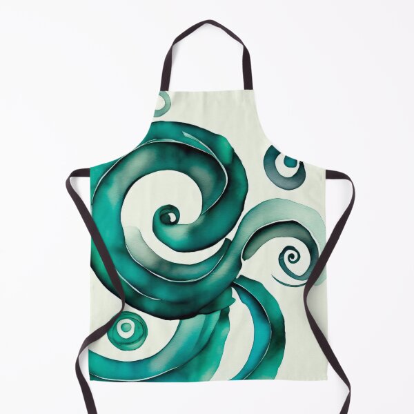 Item preview, Ocean Watercolor Spiral 002 designed and sold by ElectraW.
