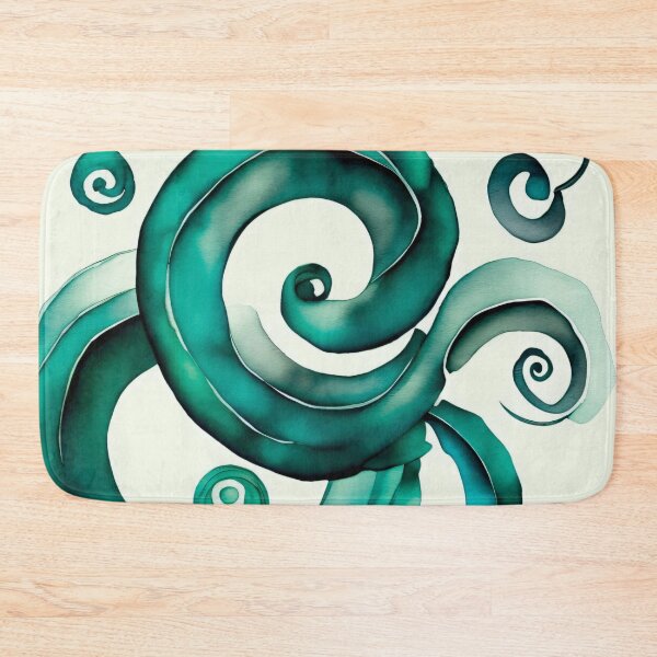 Item preview, Ocean Watercolor Spiral 002 designed and sold by ElectraW.