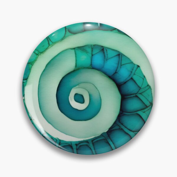 Item preview, Ocean Watercolor Spiral 003 designed and sold by ElectraW.