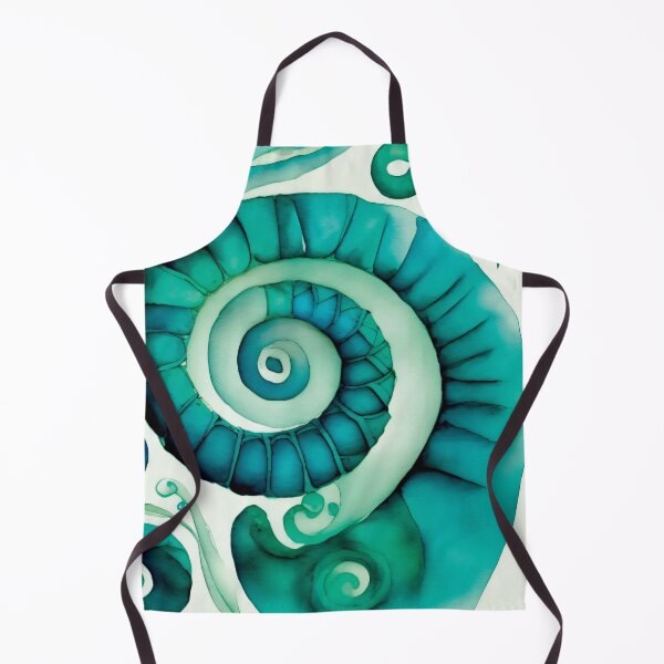 Item preview, Ocean Watercolor Spiral 003 designed and sold by ElectraW.