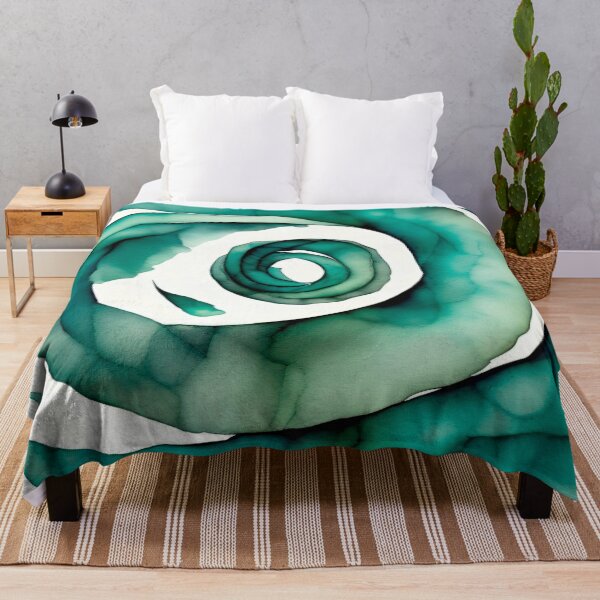 Item preview, Ocean Watercolor Spiral 004 designed and sold by ElectraW.