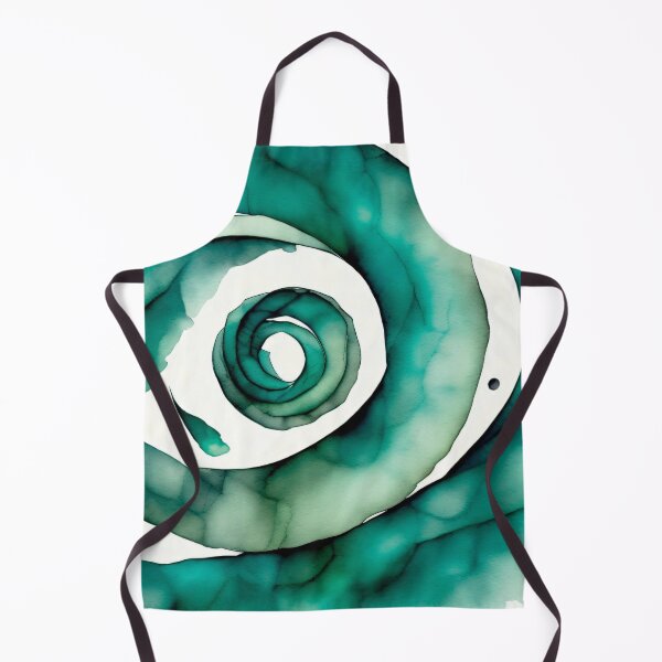 Item preview, Ocean Watercolor Spiral 004 designed and sold by ElectraW.