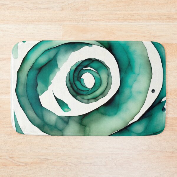 Item preview, Ocean Watercolor Spiral 004 designed and sold by ElectraW.