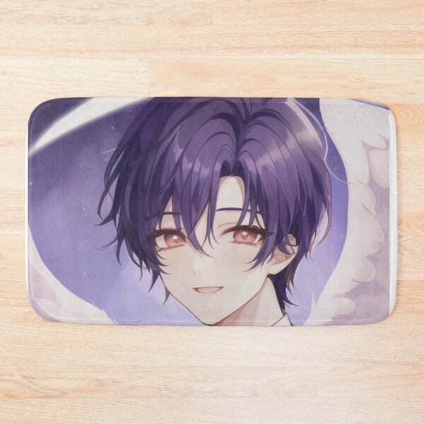 Item preview,  A smiling potrait of Astro Moonbin k pop idol with angel wings designed and sold by Kawaiishizz.