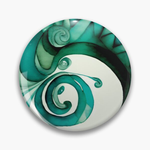 Item preview, Ocean Watercolor Spiral 005 designed and sold by ElectraW.
