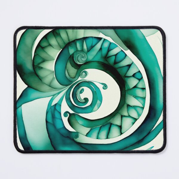 Item preview, Ocean Watercolor Spiral 005 designed and sold by ElectraW.