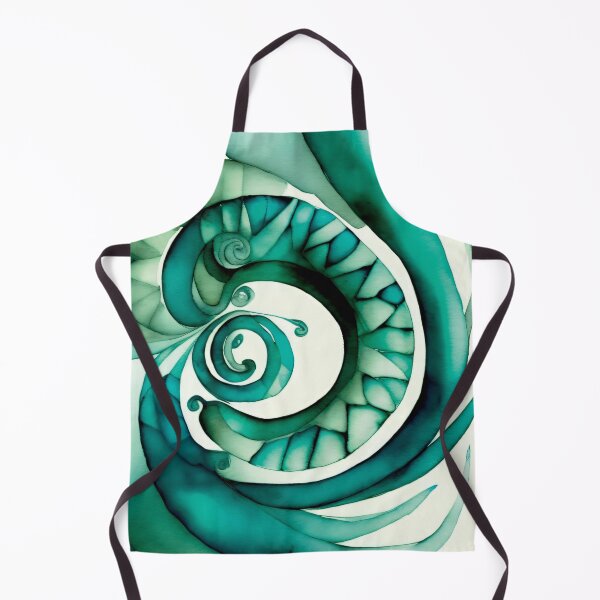 Item preview, Ocean Watercolor Spiral 005 designed and sold by ElectraW.