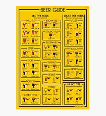 An illustrated guide to the world of Beer Photographic Print