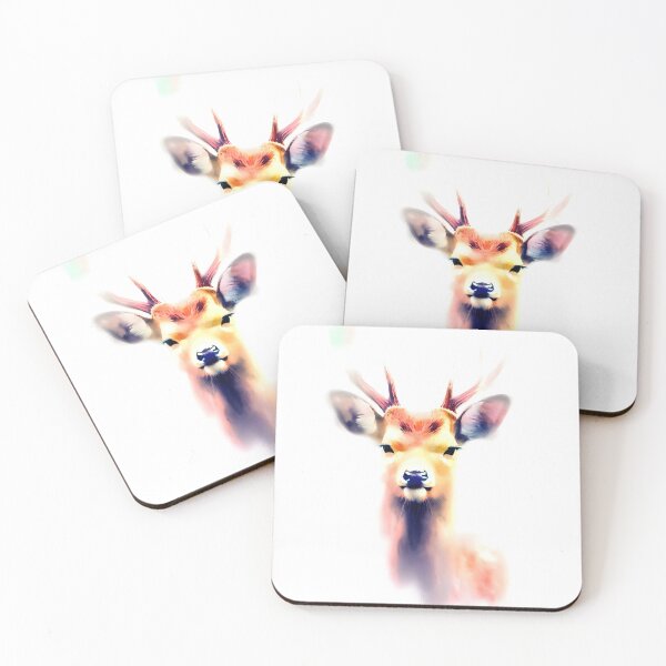 Item preview, Sika Deer in Watercolor designed and sold by StyleSyndicatio.