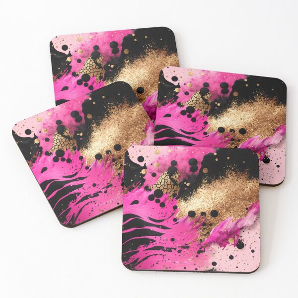 Artikelvorschau, Pink, Black and Gold Luxury Pattern 1 entworfen und verkauft von Jenson Major.
