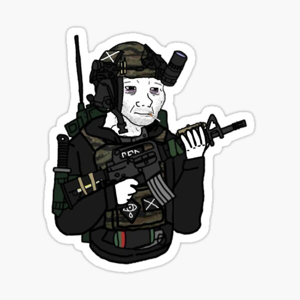 Artikel-Vorschau von Kopie von Task Force Doomer Wojak,ferro, doomer, military, vdv, force, war russia, skull-tfd,,,, designt und verkauft von blessedblossom-.