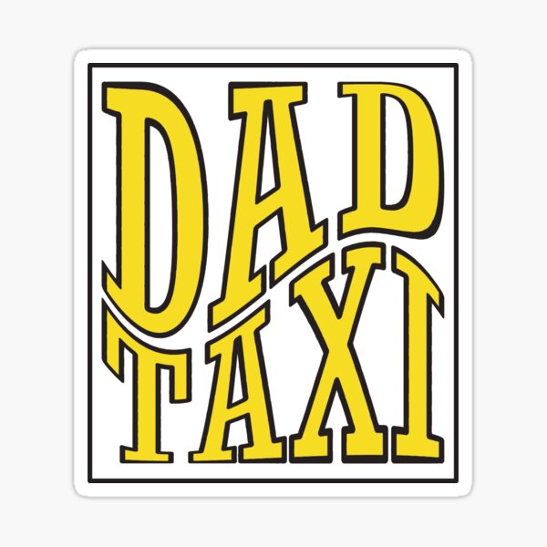 Funny Taxi Cab Stickers for Sale