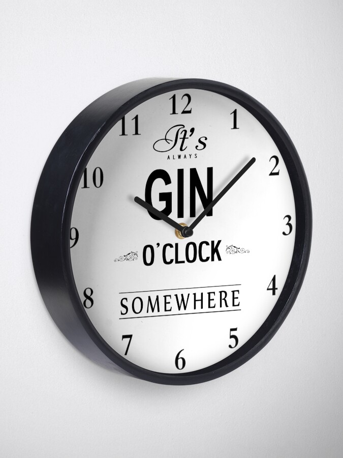 Thumbnail 1 of 4, Clock, Gin O'clock Clock II designed and sold by webtrekker.