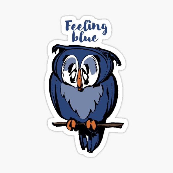 Blue Owl / Illustration Sticker