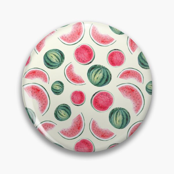 Item preview, Cute Watercolor Watermelon Pattern designed and sold by smudgedesigns.