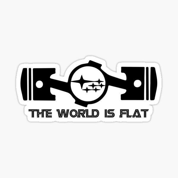 Die Welt ist flach Sticker