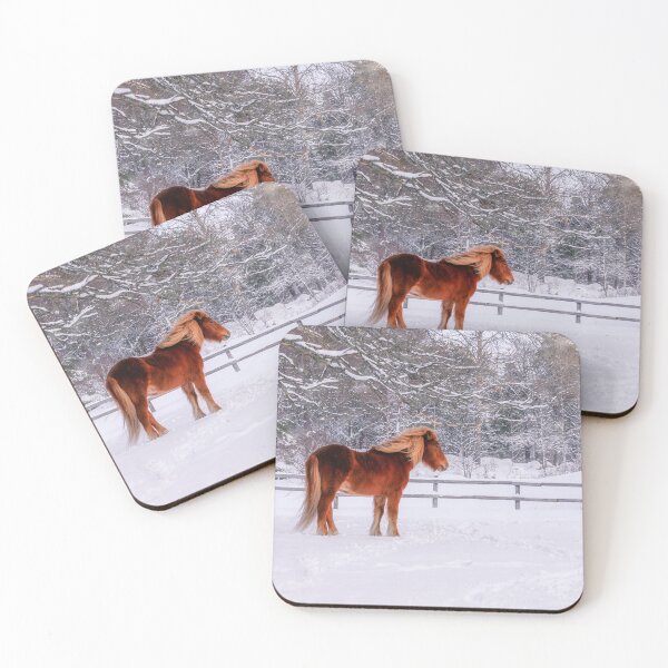 Item preview, Chestnut Horse in Winter Scene designed and sold by Nicklas81.