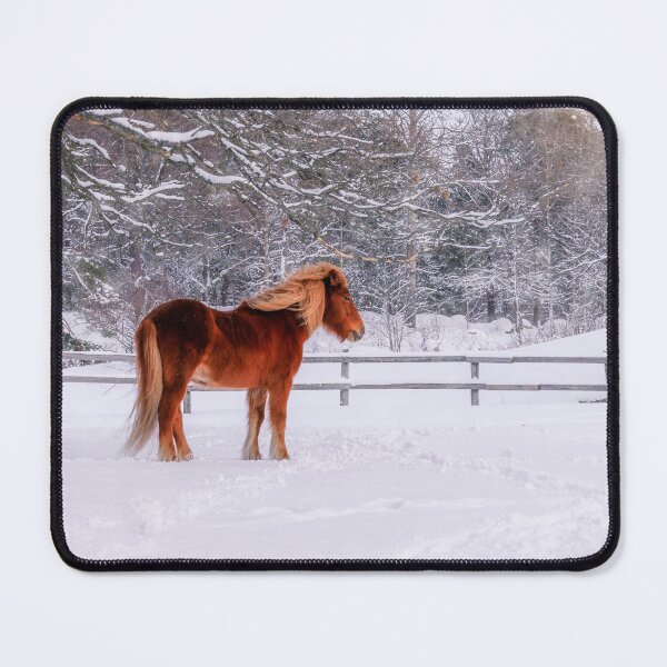 Item preview, Chestnut Horse in Winter Scene designed and sold by Nicklas81.