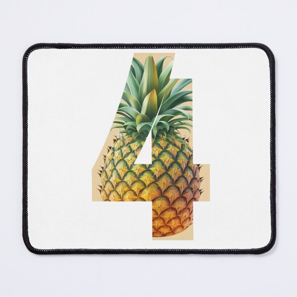 Item preview, Pineapple Summer Pattern Design Number Four 4 Sticker designed and sold by AdiRemba.