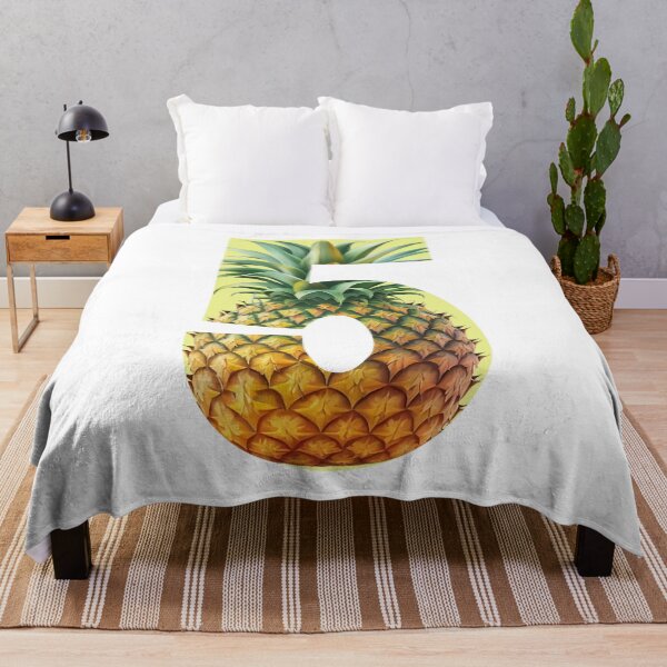 Item preview, Pineapple Summer Pattern Design Number Five 5 Sticker designed and sold by AdiRemba.
