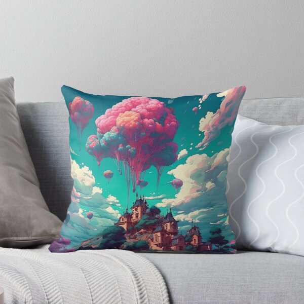 Item preview, Anime ghibly landscape phantasmal castle designed and sold by LJaco.
