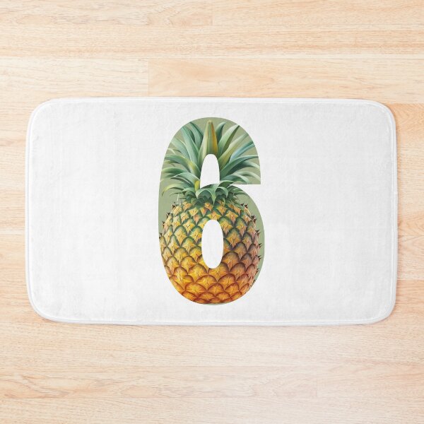 Item preview, Pineapple Summer Pattern Design Number Six 6 Sticker designed and sold by AdiRemba.