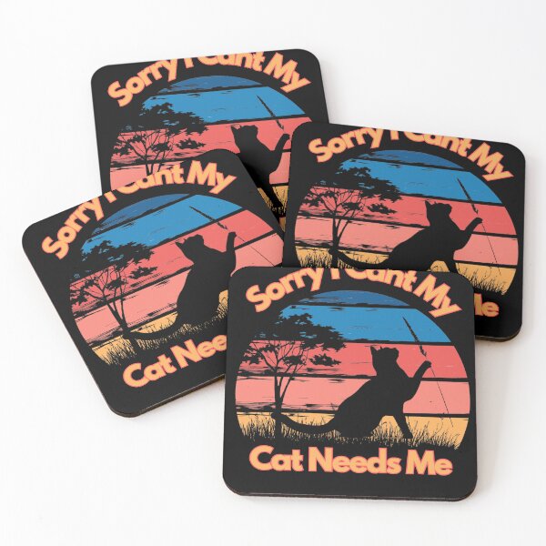 Item preview, Sorry I Cant My Cat Needs Me, Cool gifts for cat lovers designed and sold by DiamondPixel.
