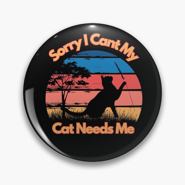 Item preview, Sorry I Cant My Cat Needs Me, Cool gifts for cat lovers designed and sold by DiamondPixel.