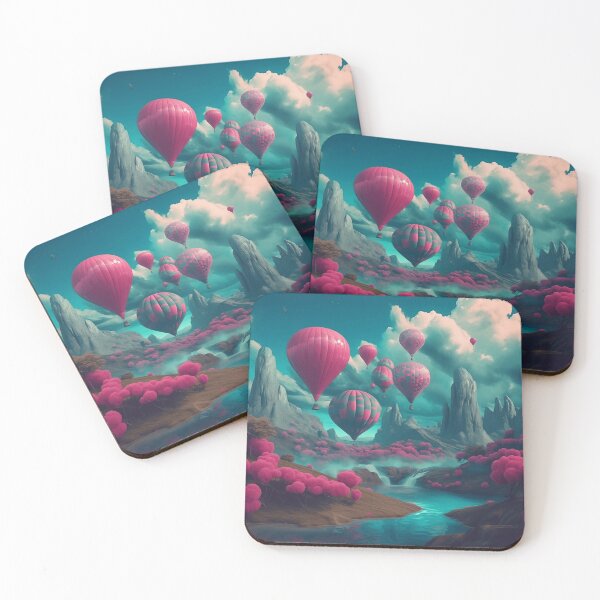 Item preview, Baloons abstract landscape. designed and sold by LJaco.