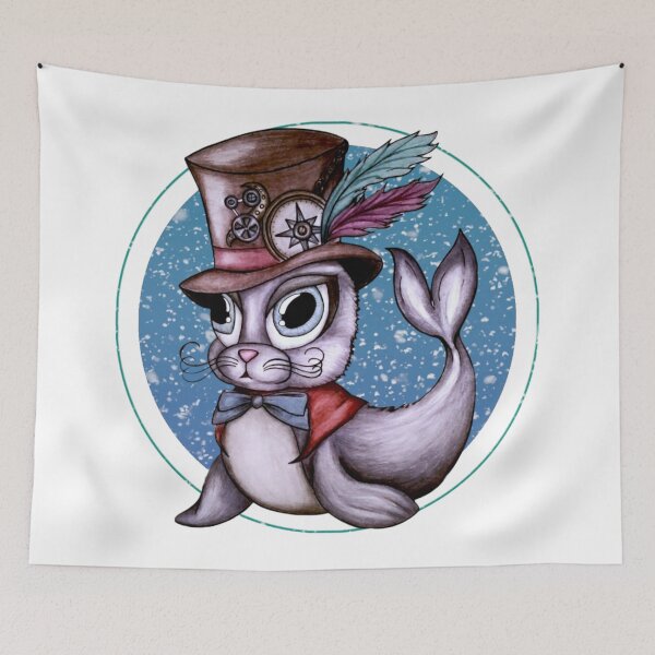 Item preview,  Steampunk Seal designed and sold by Pebbledrops.