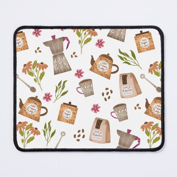 Item preview, Moka pot coffee aesthetic pattern designed and sold by pinkyfish1010.