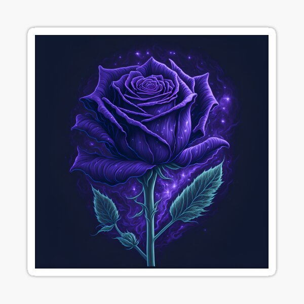 Item preview, Starry Night Rose: High Quality T-Shirt Design with Luminous Graphics Engine and UHD Detailing designed and sold by RedArtG09.