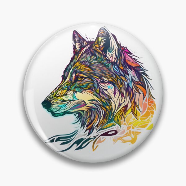 Item preview, Leafy Abstract Wolf Art designed and sold by PeteRascal.