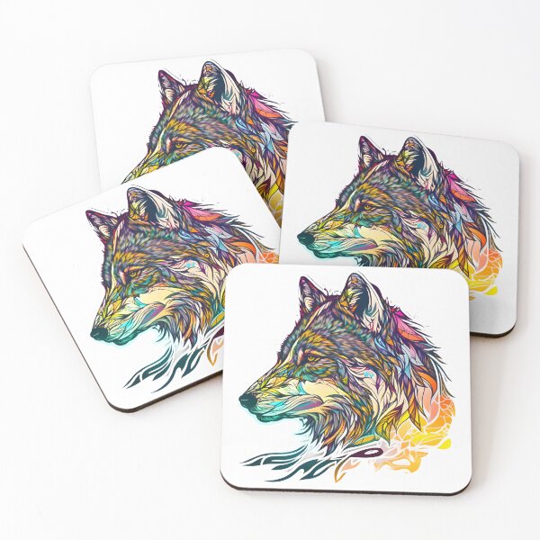 Item preview, Leafy Abstract Wolf Art designed and sold by PeteRascal.