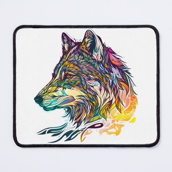 Item preview, Leafy Abstract Wolf Art designed and sold by PeteRascal.