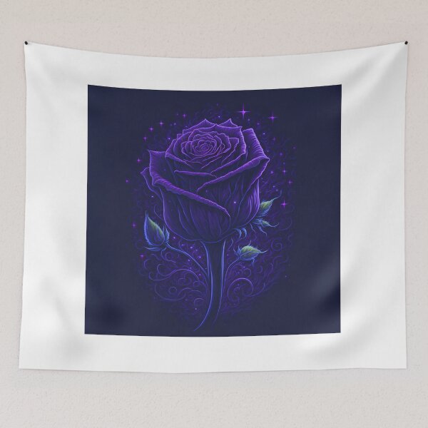 Item preview, Violet Rose on Black: Paints Platter T-Shirt Design with Studio Graphics and Stunning Night Sky designed and sold by RedArtG09.