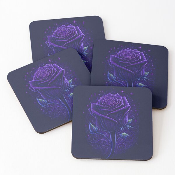 Item preview, Violet Rose on Black: Paints Platter T-Shirt Design with Studio Graphics and Stunning Night Sky designed and sold by RedArtG09.