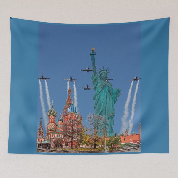 Item preview, Statue of Liberty Goes to Moscow designed and sold by CannyGoods.